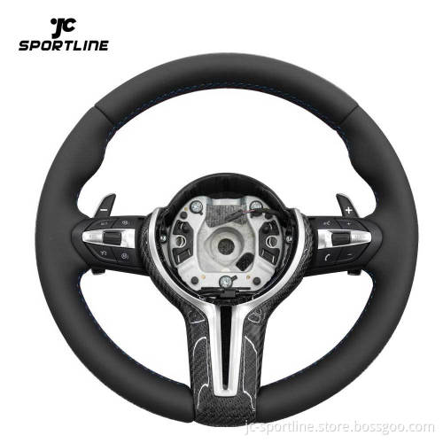Leather Paddle Shift Steering Wheel for BMW 5/6/7 Series F01 F02 F06 F07 F10 F11 F12 F13 M Sport Carbon Fiber
